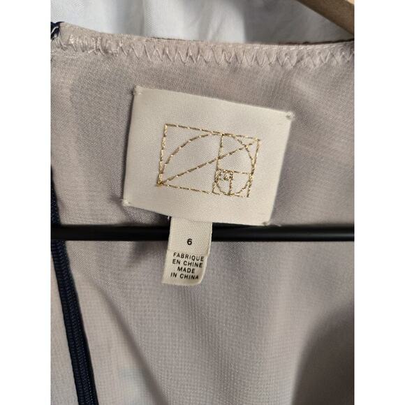 Anthropologie Coquille Magnified Size 6 Tropical Fairy Whimsy Resort Silk Dress - Picture 3 of 4